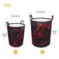 thumbnail image 3 of Zufioo Cyberpunk Cityscape Lights Print Round Dirty Clothes Basket, Waterproof Standing Dirty Clothes Bag, Suitable for Home, Bathroom, Car Trunk-Small, 3 of 6