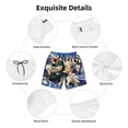 thumbnail image 7 of My Hero Academia Men's Swim Trunks Quick Dry Board Shorts Bathing Suit Swimsuits Beach Shorts with Mesh Lining, 7 of 7