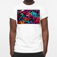 thumbnail image 3 of Graffiti Classic White 100% Cotton T-Shirt for Men - Comfortable Casual Wear - Breathable Fabric - Crew Neck Fashion Staple - Versatile Wardrobe Essential, 3 of 5