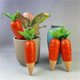 thumbnail image 3 of 4 globos de riego con forma de zanahoria de Pascua, sistema de autorriego con estacas de terracota para plantas., 3 of 5