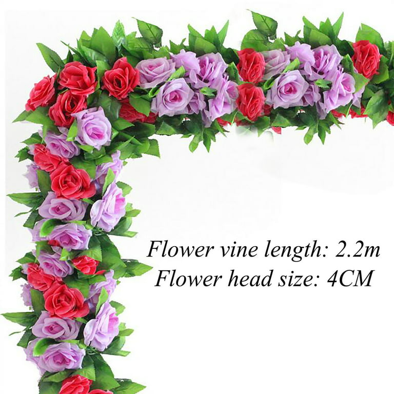 Fnochy Cyber 2023 Monday Deals 2023 Clearance Backpack Artificial Rose  Flower Rattan Wall Hanging Indoor Windin Decoration Fake Flower