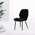 thumbnail image 4 of Funda para sil de comedor curvada Jacquard Estiramiento extraíble Funda negro Sunnimix comer cubierta, 4 of 8