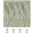 thumbnail image 5 of Sage Green Boho Geometric Wrap Around Bed Skirts for King Bed 16" Drop,Bed Skirt with Adjustable Elastic Belt Dust Ruffle Bed Valance for Bedroom Hotel Luxury Country Abstract Pattern Bed Frame Cover, 5 of 7