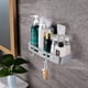 thumbnail image 2 of Shower Shelf Bathroom Shelf No Drilling, Wall Mounted Shower Caddy, Shower Caddy Storage Basket Organizer, Adhesive, Aluminum, 2 of 5