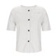 thumbnail image 5 of Top holgado de cuello en V con botones para mujer, tejido elástico suave, ideal para combinar con vaqueros o leggings, tallas S-XXL, 5 of 7