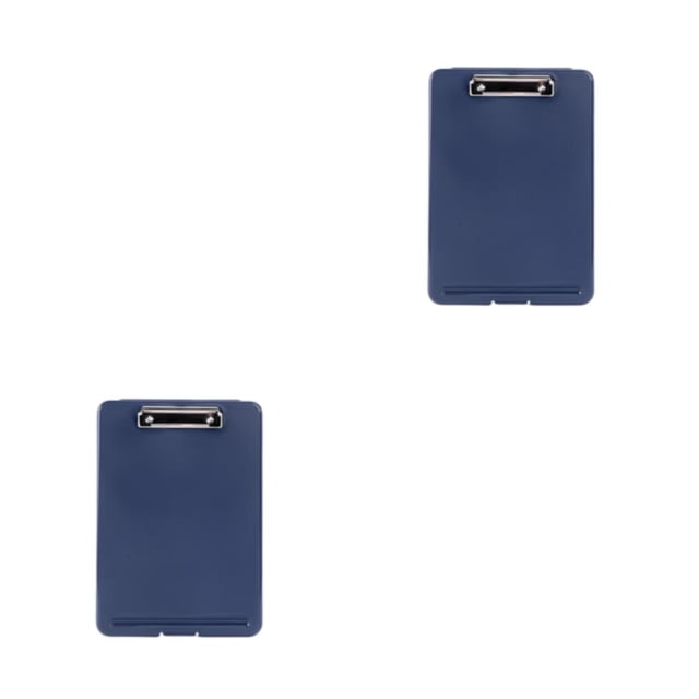 Seitruly Bolsa de almacenamiento Portapapeles de escritura Multicolor Exquisita Oficina de larga duración Útiles escolares prácticos Bolsas Azul oscuro 2Conjunto