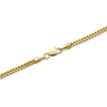 thumbnail image 3 of LOVEBLING 10K Yellow Gold 4mm Plain Hollow Franco Chain Necklace (26"), 3 of 5