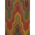 thumbnail image 1 of Ahgly Company Indoor Rectangle Patterned Saffron Red Abstract Area Rugs, 7' x 9', 1 of 6