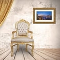 thumbnail image 3 of Chen, Zhibo 32x20 Gold Ornate Wood Framed with Double Matting Museum Art Print Titled - The Blue Hour In Shanghai, 3 of 4