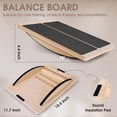 thumbnail image 4 of Tabla de equilibrio y tabla inclinada Woodure 2 en 1 con inclinación ajustable, 4 of 8