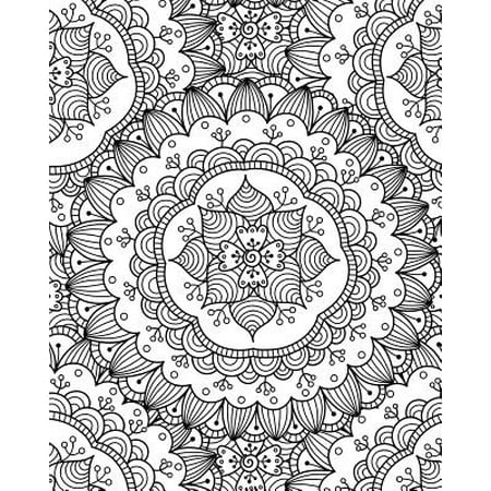 Bullet Journal Notebook Flower Mandala Pattern 2: 172 Numbered Pages with 160 Dot Grid Pages, 6 Index Pages and 2 Key Pages in Large 8 X 10 Size for Journaling, Writing, Planning or Doodling.