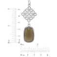 thumbnail image 3 of Women's Stainless Steel Glass Rectangle Pendant, 3 of 4
