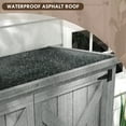 thumbnail image 5 of Outsunny Waterproof Fir Wood Storage Cabinet Shed, 35.5" x 21.5" x 66.25", Gray, 5 of 10