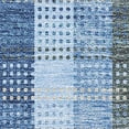 thumbnail image 3 of HomeRoots 676457 9 x 12 ft. Denim Blue, Gray & Beige Plaid Washable Machine Made Rectangle Area Rug with UV Protection, 3 of 9