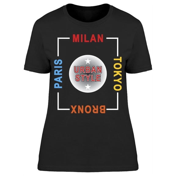Urban Style Big Cities T-Shirt Women -Image by Shutterstock, Female Small