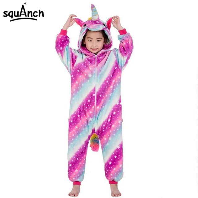 Pijama de franela con botones para niño y niña, traje de Animal lindo y divertido, León, zorro, ciervo, Kigurumis, regalo de Festival de Navidad