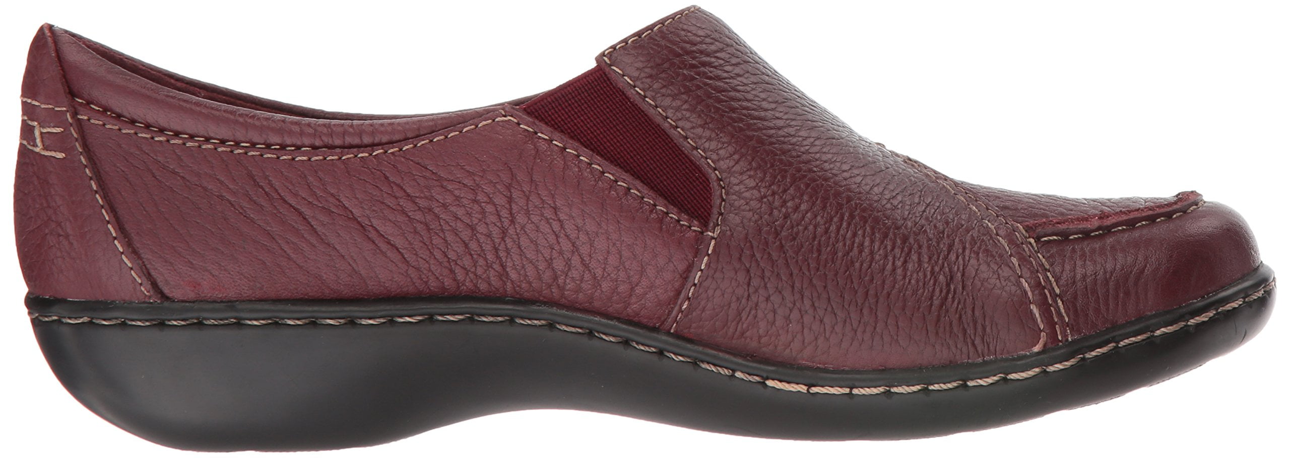 clarks burgundy loafers