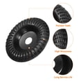 thumbnail image 4 of Uxcell 2pcs Wood Carving Wheel Set 4.5" Wood Shaping Disc Wood Shaper with 7/8" Arbor for 4.5" 5" Angle Grinder Wood Cutting, 4 of 7