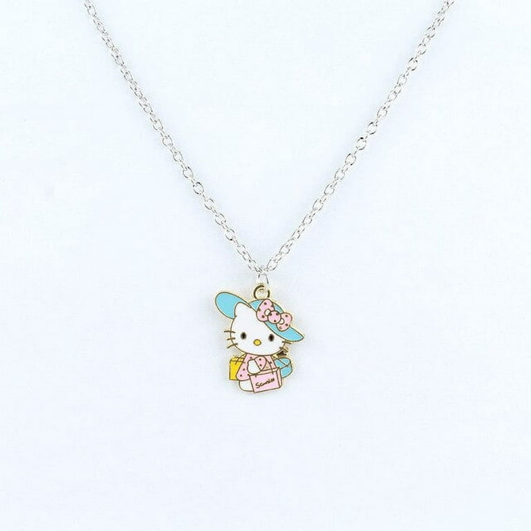 New Sanrio Hello Kitty Kuromi My Melody Necklace Cute Pendant Magnetic Sister Necklace Cartoon Fashion Jewelry Friend Gift, Women's, Size: One size