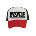thumbnail image 1 of Men's Adventure Hat Outdoor Trucker Cap, White/Red/Black, 1 of 2