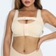thumbnail image 2 of Gibobby Brasier Deportivo Mujer Sujetadores deportivos para mujer Sujetador de yoga con hebilla delantera sexy Sujetador de entrenamiento de talla grande(Beige,Mediano), 2 of 5