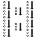 thumbnail image 5 of 10 Tornillos de Cabeza Redonda M6 de Acero Inoxidable, Tuercas Y Arandelas Resistentes de Alta Confiabilidad, Tornillos de Cabeza Zócalo para El Hogar, 5 of 7