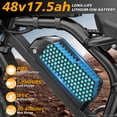 thumbnail image 3 of 16" Electric Dirt Bike Ebike for Teens, 1000W Motor 1500W Peak, 48V 17.5Ah Removable Battery, 16x3" Fat Tire, Full Suspension, UL2849 Certified, White, 3 of 9