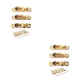 thumbnail image 4 of Naiovety Pack of 3 Guitar Bridge Iron Gear Supplies Instrument Saddles Metal Handy Firmness Musical Installation Accessories 2piezas, 4 of 6