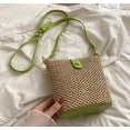 thumbnail image 2 of CAILDANL Straw Beach Bags For Women Rattan Purse Summer Straw Cross-body Bag Raffia Handbag Purses Shoulder Bag Small Bucket Bag 2025, 2 of 6