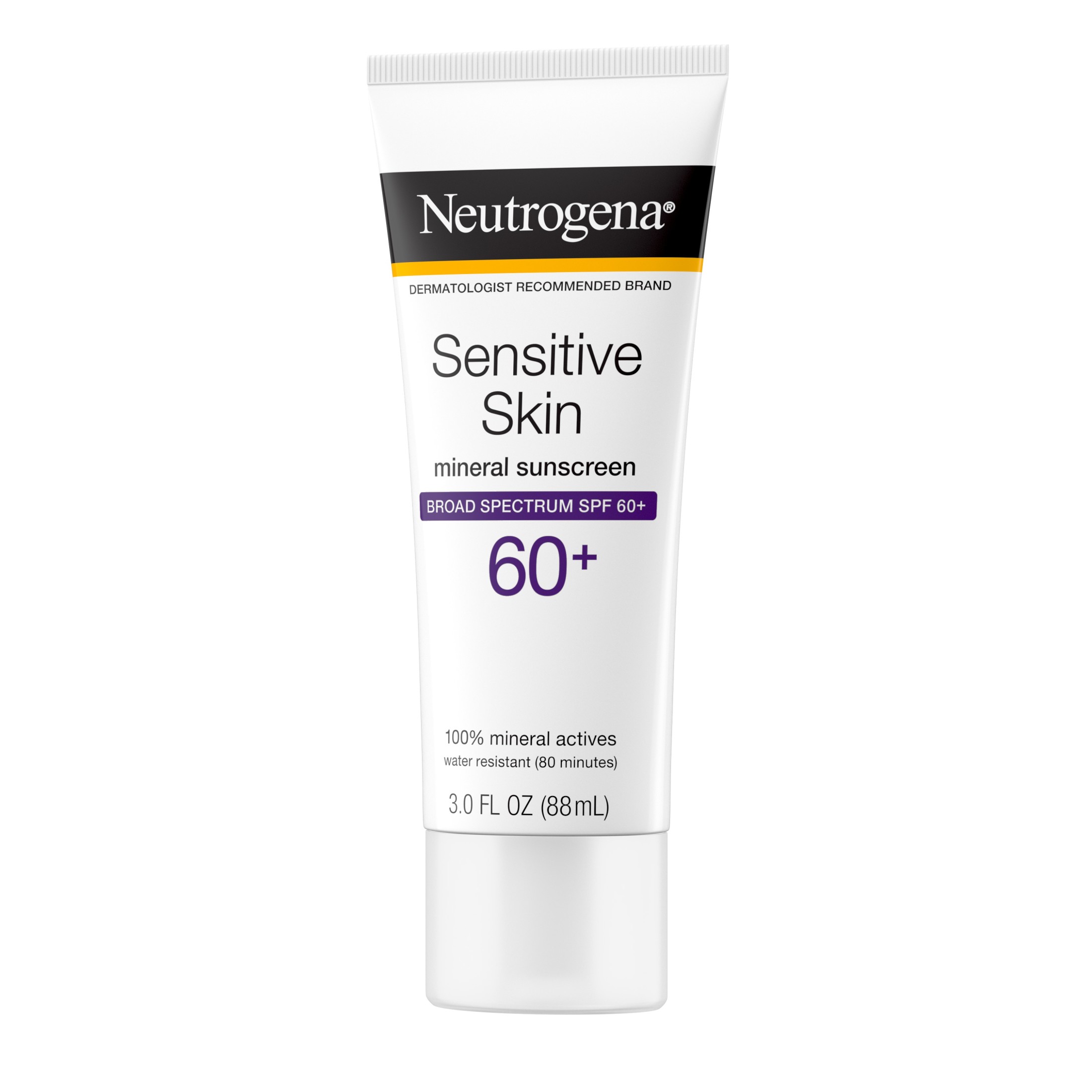 Neutrogena Sensitive Skin Mineral Sunscreen Lotion, SPF 60+, 3 fl. oz ...