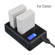 thumbnail image 1 of Batería de doble ranura Cámara SEIVI LP E8 Batería de doble ranura con indicador de batería LCD para ANGGREK Otros, 1 of 8