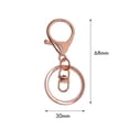 thumbnail image 3 of segolike 10Pcs Metal Lobster Clasps Swivel Clips Snap Hooks Bag Key Charms, 3 of 9