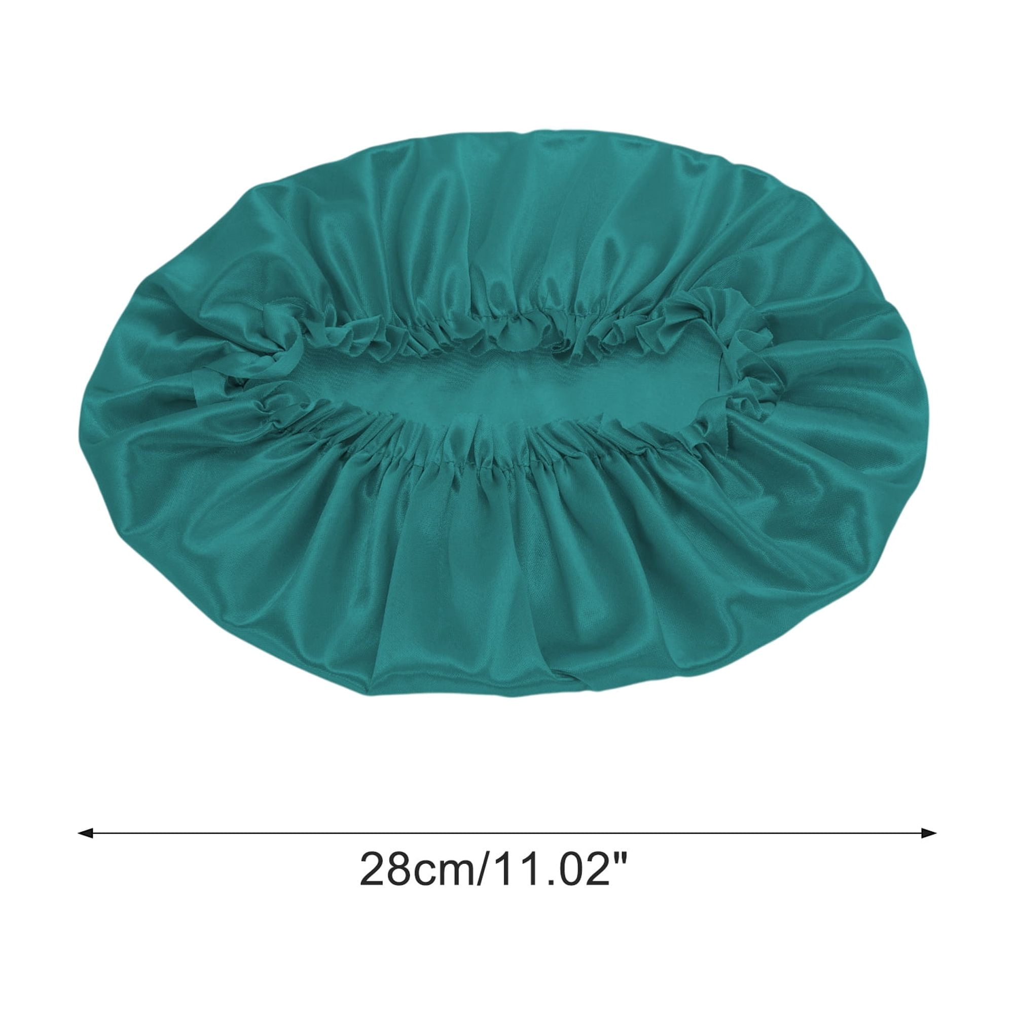 Unique Bargains Women Durable  Shower Cap for Hotel Travel 2pcs Peacock Blue