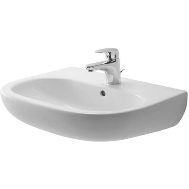 Duravit 2310550000 DCode 215/8" Ceramic Bathroom Sink for Wall