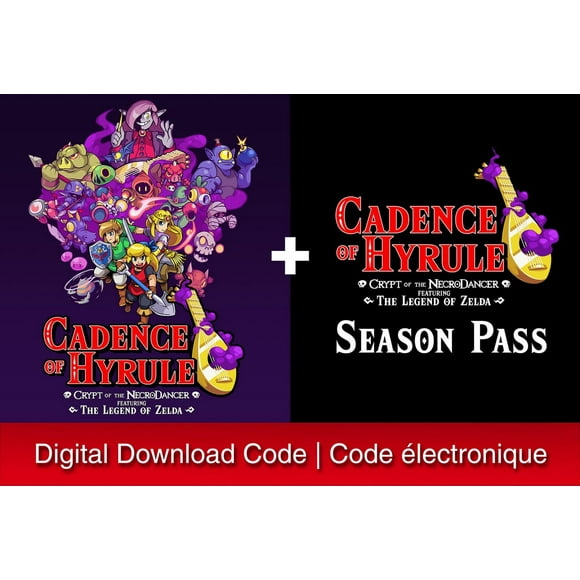 Cadence of Hyrule: Crypt of the NecroDancer Featuring The Legend of Zelda + Season Pass Bundle - Nintendo Switch [Digital Code]