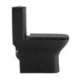 thumbnail image 3 of Carre One-Piece Square Toilet Dual-Flush in Matte Black 1.1/1.6 gpf, 3 of 14