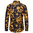 thumbnail image 3 of Mens Long Sleeve Printed Shirt, Regular Fit, Unique Pattern, Soft Fabric, Ideal for Summer Casual Gatherings and Social Events, 3 of 6