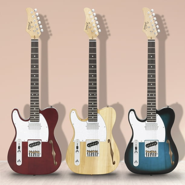 Glarry Left Handed Gtl SemiHollow Electric Guitar Hs Pickups Rosewood