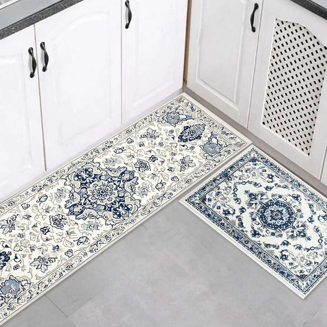 Kitchen Carpet and Mat Set 2 Piece Kitchen Home Winter Floor Mat Floor Decoration