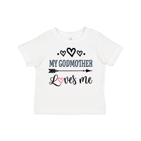 Inktastic My Godmother Loves Me Godchild Boys or Girls Toddler T-Shirt