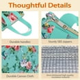 thumbnail image 4 of Pioneer Flower Floral Print Pattern Insulated Lunch Bag for Women & Adults,Large Portable Soft Cooler Lunch Bag,Thermal Food Storage Tote with Pearl Cotton,8.66L,8.75x5.75x9.5 Inch, 4 of 6