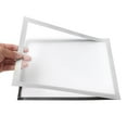 thumbnail image 4 of Uxcell 9.37" x 12.8" Magnetic Display Frame A4 Adhesive Magnetic Sign Holder Silver 5 Pack, 4 of 6
