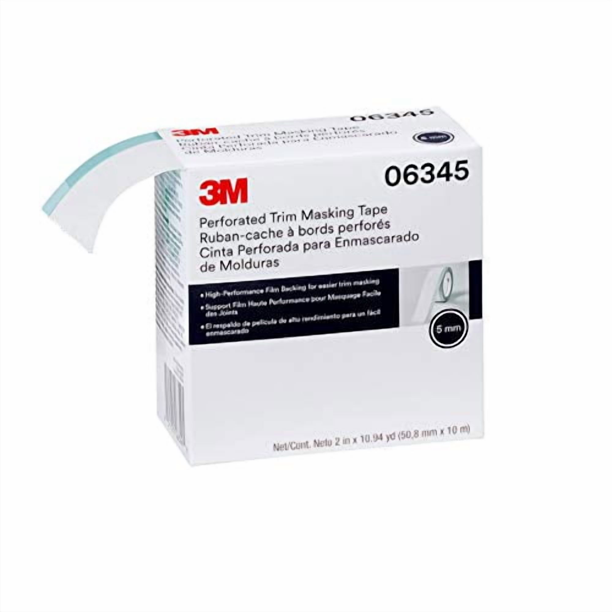 3M MASKING TAPE-TRIM 2"X 10.94 YDS 5MM HARD BAND 6/CS
