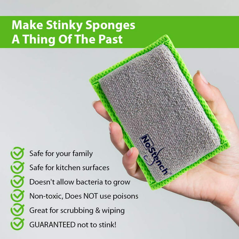 Lunatec Odor-Free Dishcloths. The Perfect Scrubber, Dish Cloth, Sponge and Scouring Pad to Clean Your Dishes, Pots & Pans, and Kitchen GEAR. Ideal