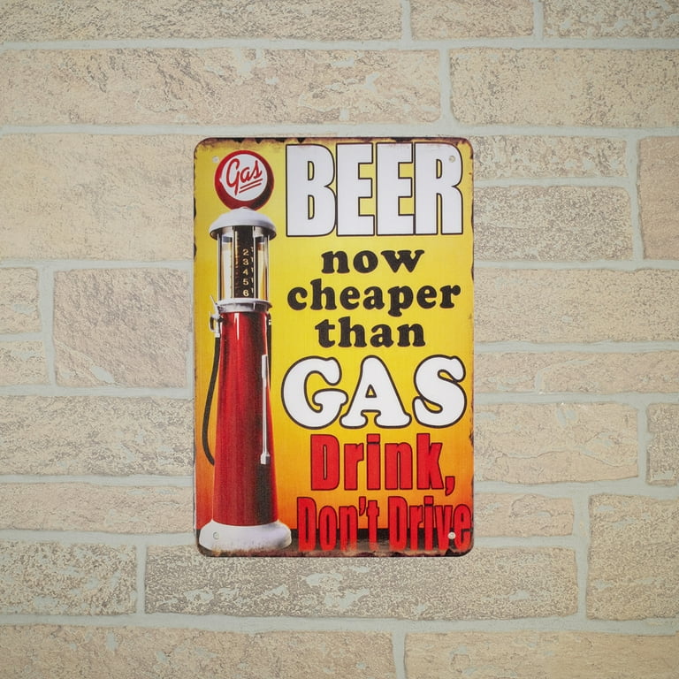 Novelty Metal Beer Than Cheaper Gas Sign Wall Art Garage Man Cave Bar Pub Decor Novelty Metal Beer Than Cheaper Gas Sign Wall Art Garage Man Cave Bar Pub Decor