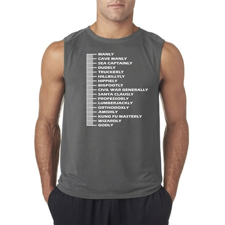 Legendary Scale - Trendy USA 995 - Men's Sleeveless Legendary Beard Scale Small Charcoal