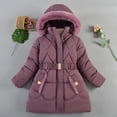 thumbnail image 2 of Girls Winter Fleece Coats Lined Warm Long Puffer Jackets Kids Windproof down Overcoats Outerwear, 2 of 3