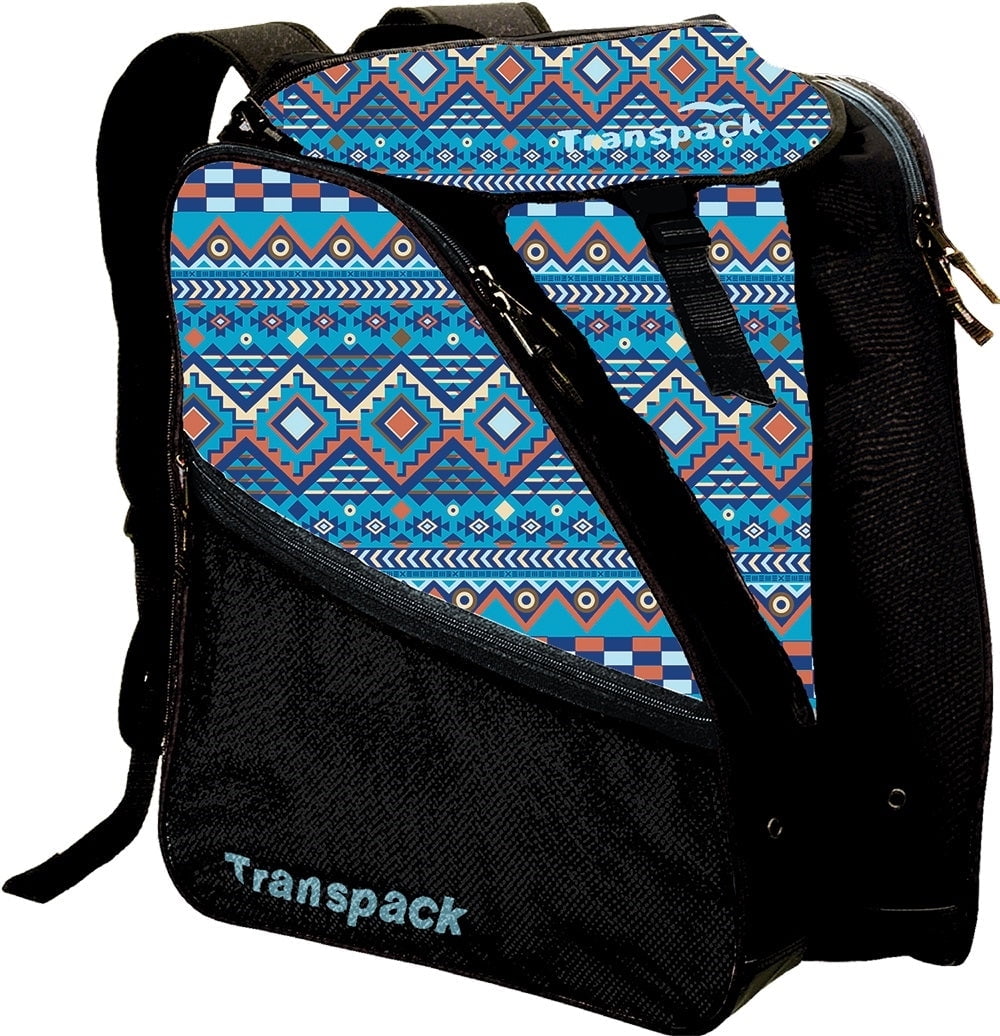 Transpack XTW Boot Bag - Blue/Green Aztec