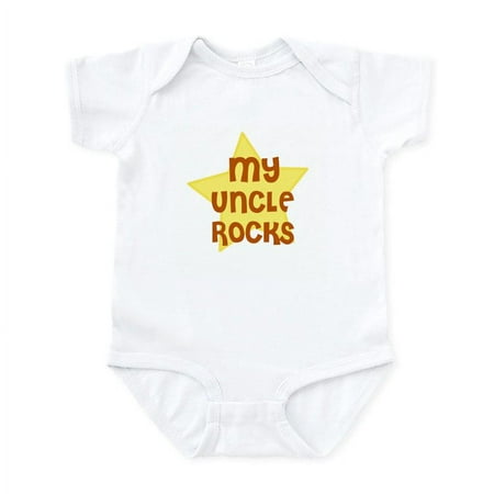 

CafePress - MY UNCLE ROCKS Infant Creeper - Baby Light Bodysuit Size Newborn - 24 Months