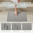 thumbnail image 6 of VUNATE Bathroom Rugs Non Slip Bath Mat Super Absorbent Quick Dry Thin Soft Durable Bath Rugs for Bathroom Floor with Rubber Backing Machine Washable Fit Under Door 20"x32" Gray, 6 of 7